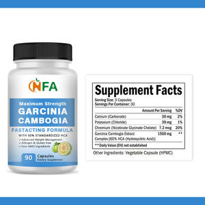 Garcinia cambogia สูตรสำเร็จสูงสุดพร้อม HCA มาตรฐาน60% ยาเสริมน้ำหนักขั้นสูง - Product Image 2