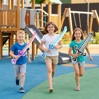 6 épées gonflables de 25 pouces pour enfants, pour jeux de rôle et fêtes d'aventure