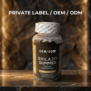 Gomitas de Shilajit con Complejo de Ashwagandha y Cúrcuma, Sin Azúcar, Marca Privada, OEM, ODM, Suplemento Energético Vegano, Suministro de Fábrica - Product Image 3