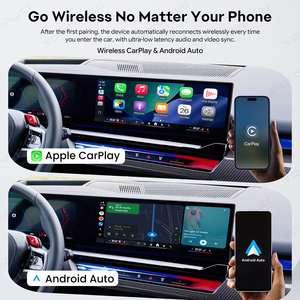 กล่อง Universal Wireless CarPlay AI <span class=keywords><strong>Box</strong></span> รองรับเครือข่าย 4G ระบบ Android 13 กล่องมัลติมีเดียอัจฉริยะ 8GB 128GB อะแดปเตอร์ Carplay สำหรับดู Netflix - Product Image 5