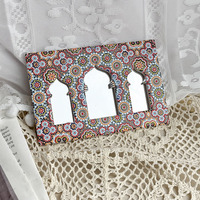 Cadeaux d'anniversaire en gros, miroir de bureau, décoration, ornement, plaque en céramique personnalisée pour cadeaux souvenirs