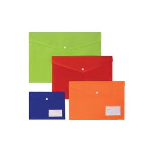 PP Plastic Envelope File Folder <strong>A4</strong> Document <strong>Wallet</strong> for School - Product Image 1