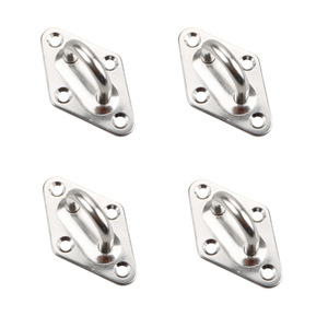 Pernos de anillo de acero inoxidable para puertas con tornillos, anclajes de anillo de alta resistencia para colgar - Product Image 2