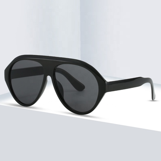 Luxury Oversized Pilot Sunglasses Black Shield Multicolor 2026 UV400 Protection With Round Frame Custom Designer Men Women