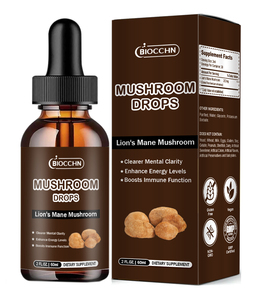 Integratore di Funghi <span class=keywords><strong>Lion</strong></span>'s <span class=keywords><strong>Mane</strong></span> in Gocce OEM, Estratto di <span class=keywords><strong>Lion</strong></span>'s <span class=keywords><strong>Mane</strong></span> per Supporto Cognitivo, Concentrazione, Chiarezza Mentale, Memoria, Umore e Funzionamento Cerebrale - Product Image 1
