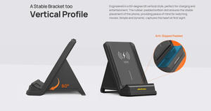 Cargador inalámbrico Ulefone de 50w, base de carga inalámbrica rápida compatible con la serie Ulefone Armor 23/25/27/28 (sin adaptador de CA) - Product Image 5