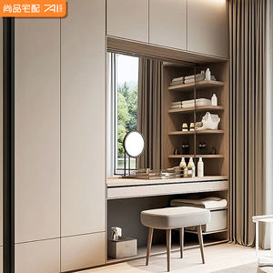 Kustomisasi lebar lemari pakaian <span class=keywords><strong>3</strong></span> in 1 dengan kaca, rak, dan laci - Product Image 3