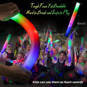 Bâtons lumineux en mousse LED pour mariage, baguettes scintillantes colorées qui brillent dans le noir, accessoires de fête, raves, concerts - Product Image 3