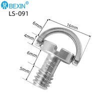 BEXIN 1/4 "-20 щелевых D-образных колец Скрытая камера штатив с шаровой головкой крепежный болт и гайка для Sachtler и Manfrotto