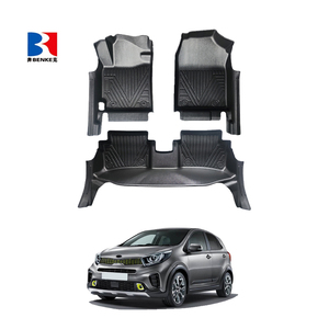 Factory Custom 5D TPE <b>Rubber</b> Eco-friendly Waterproof Anti Slip 5D Car <b>Floor</b> Mats 3 Pieces for KIA Picanto Cross(LHD) 2018 - Product Image 3