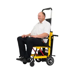 Dış mekan kullanımı için CE sertifikalı üretici katlanabilir elektrikli merdiven tırmanma tekerlekli sandalye