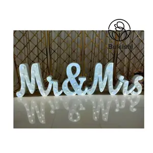 Decorazione di nozze forniture di lettere di amore tendone luci a Led 4ft Wedding Mr lettere luci