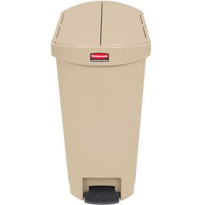 Cestino per Rifiuti con Pedale Rubbermaid 50 L Beige per Uso Commerciale - Product Image 1