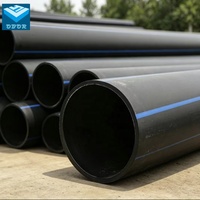 Tuyau HDPE PE100 20mm-1600mm haute pression résistant aux UV pour canaux d'eau, alimentation en eau, drainage et égouts