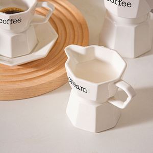 European Style Simple Luxury Coffee Sugar High <b>Tea</b> Cup Saucer Set - Product Image 2