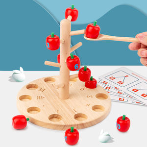 Giocattoli educativi in legno classici di alta qualità all'ingrosso creativi giochi di albero per la raccolta delle mele nuovo strumento di matematica per bambini - Product Image 4