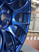 Jantes en alliage forgé de luxe personnalisées FSC-30 1 pièce Jantes forgées bleu foncé pour Toyota Mercedes-Benz Tesla BMW Ford