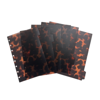 Classeur A5 à 6 anneaux en plastique PP avec séparateurs de pages indexés, couleur et logo personnalisables pour agenda et carnet de planification