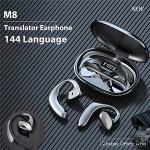 Traducteur vocal intelligent à réduction de bruit M8 Casque sans fil TWS Écouteurs de traduction en 144 langues - Product Image 2