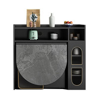 Mobilier de Salle à Manger Moderne de Luxe Personnalisable, Tables et Chaises Pliantes Rétractables pour Maison, Restaurant, Appartement, Hôtel – Panneau de Bois
