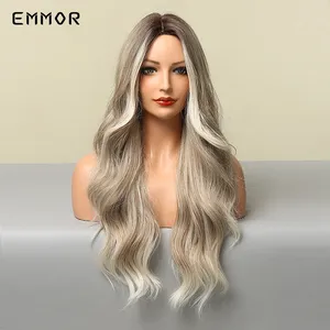 <span class=keywords><strong>Parrucca</strong></span> Cosplay da <span class=keywords><strong>donna</strong></span> con effetto biondo sintetico dall'aspetto naturale e cappuccio traspirante in piccola parte in fibra ad alta temperatura - Product Image 3