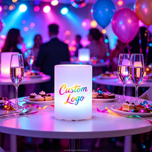 Lampe sans fil de luxe pour l'hôtellerie, en plastique, 16 couleurs RVB, avec <span class=keywords><strong>abat</strong></span>-<span class=keywords><strong>jour</strong></span> personnalisé rechargeable, pour la décoration de salle à manger, de mariage, d'hôtel - Product Image 5