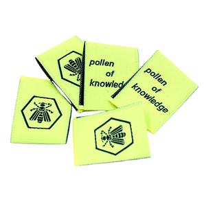 Ropa de diseñador, etiqueta bordada de algodón tejido de lujo personalizada, etiqueta de marca lavable para prendas, zapatos, bolsos, modelo - Product Image 3