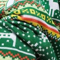 Pull de Noël pour homme, tricot jacquard d'hiver, motif floral, col rond, pull de fête, motif personnalisé, chaud, décontracté, haut de fête