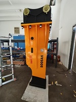 Marteau brise-roche hydraulique SB131 pour excavatrices de 30-38 tonnes, burin de 155 mm, jaune, 2954 kg, garantie 1 an, construction et exploitation minière
