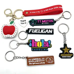 Custom Soft Pvc Keychain Key Chain Logo Soft Rubber Keychain Silicone Keyring Rubber Personalized 3d Customized Other Key Chains