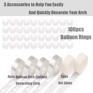 Kit d'<span class=keywords><strong>arche</strong></span> de guirlande de ballons circulaire en <span class=keywords><strong>fil</strong></span> de fer vintage élégant, best-seller, <span class=keywords><strong>pour</strong></span> la décoration de fond de scène de mariage ou d'anniversaire - Product Image 3