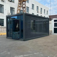 Maison préfabriquée en conteneur à plat personnalisée pour villa, bureau, centre commercial – Conception moderne, construction en acier