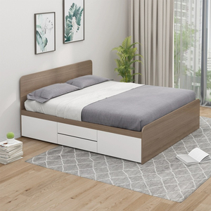 Ensemble de meubles de chambre à coucher modernes en bois de gros Cadre de <span class=keywords><strong>lit</strong></span> double grand format avec <span class=keywords><strong>lit</strong></span> mural souple Lits de rangement pour la maison - Product Image 6