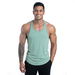 <b>Men</b> 100% Cotton Gym Tank Top Quick Dry Breathable Fitness Vest <b>Singlet</b> Plus Size Workout Sportswear Bodybuilding Mesh - Product Image 1