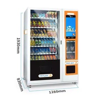 Máquina Expendedora Inteligente en Oferta con Pantalla Táctil, Máquina Expendedora Comercial Combinada de Aperitivos y Bebidas para Oficinas y Centros Comerciales