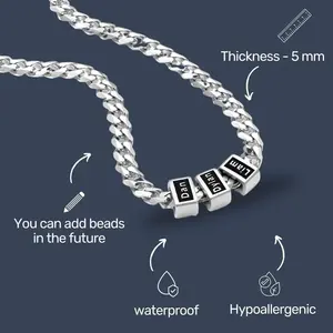 <span class=keywords><strong>Collana</strong></span> con Ciondolo Personalizzato con Nome di <span class=keywords><strong>Famiglia</strong></span> Placcato Oro 18k Altamente Lucidato <span class=keywords><strong>Collana</strong></span> Familiare Personalizzata Come Regalo per Papà - Product Image 2