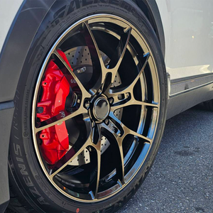 Jantes en alliage d'aluminium noir brillant de 17, 18, 20, 21, 22 pouces, 5x114.3, 5x120, 5x130, concaves profondes pour SUPRA GR86 BRZ FK8 FL5 350Z G35 M3 M4 - Product Image 5