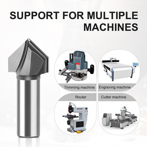 12 mét Shank <span class=keywords><strong>Router</strong></span> bits 90 ° V loại khía và cắt tỉa Cutter bit sử dụng trên máy khắc <span class=keywords><strong>Router</strong></span> Cutter chế biến gỗ công cụ - Product Image 6