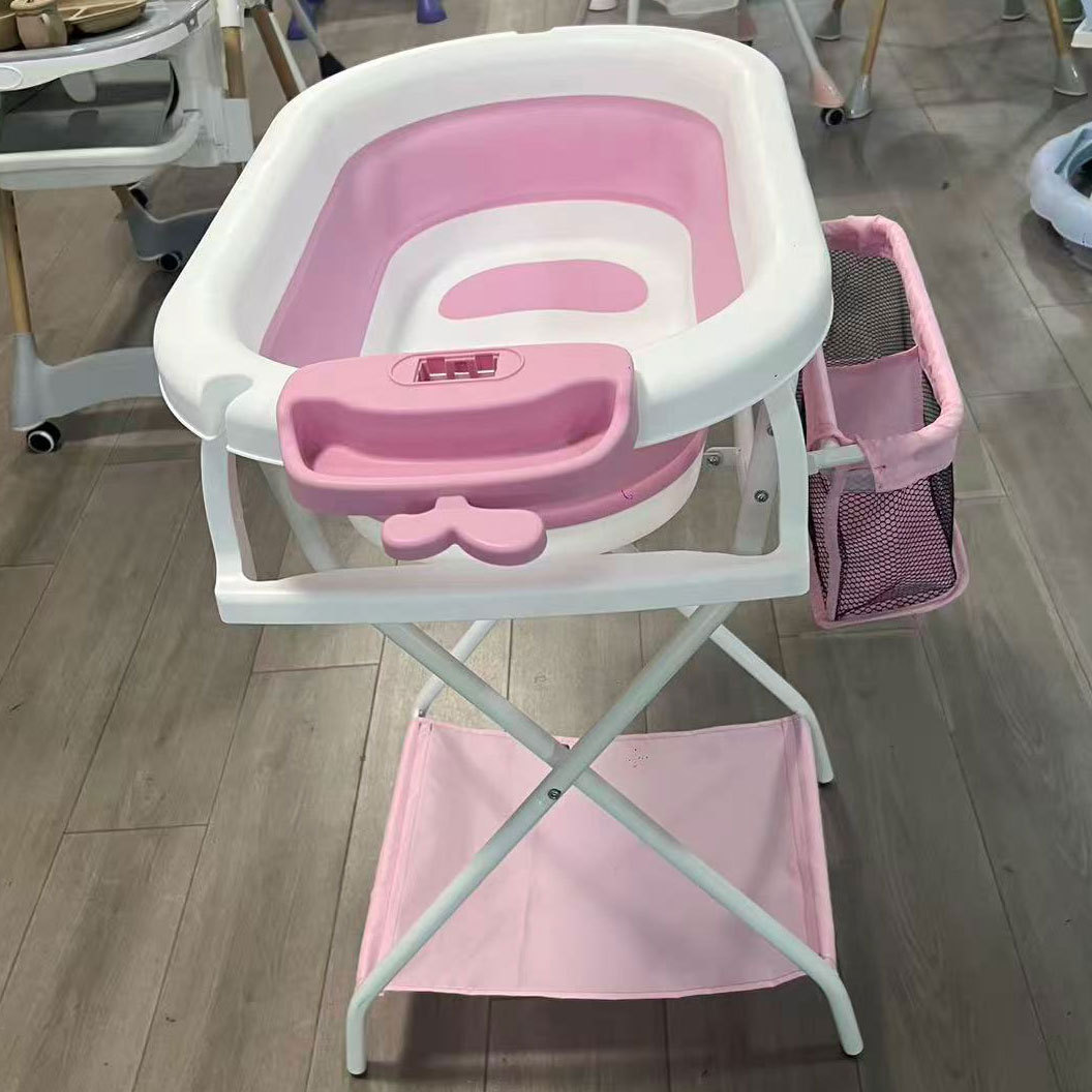 HB905A+baby bath stand blue