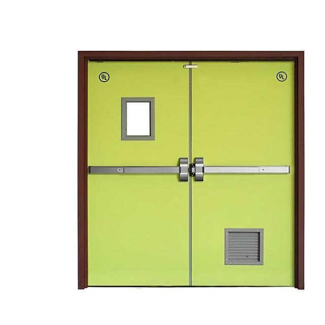 Commercial Use Side Opening Steel Fire Door Modern Construction Finished Surface Fire Prevention with 2 Years Warranty