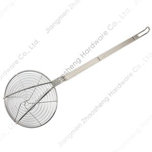 7 "سلك حلزوني مقشدة الفولاذ المقاوم للصدأ العنكبوت مصفاة المطبخ الطبخ مصفاة القلي العنكبوت مقشدة مغرفة - Product Image 4