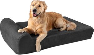 Wholesale Sustainable Faux Removable Luxury Rectangle Print Waterproof <b>Dog</b> <b>Bed</b> with Cotton Fill Pet <b>Sofa</b> All Seasons - Product Image 2