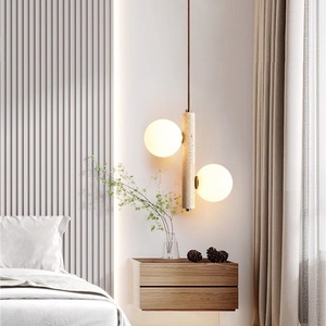 Lámpara Colgante de Travertino Natural de Estilo Moderno Wabi-Sabi para Mesitas de Noche de Dormitorio, Acentos de Habitaciones de Hotel, Decoración de Comedor de Apartamentos - Product Image 2