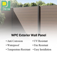 Panneaux de revêtement mural en WPC durables pour la façade de la maison et la décoration extérieure, résistants aux intempéries