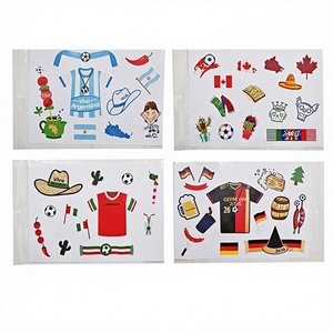 Autocollants nationaux et tatouages éphémères pour fans USA-Canada-Mexique 2026 – Modèle JLL – Autres matériaux - Product Image 2