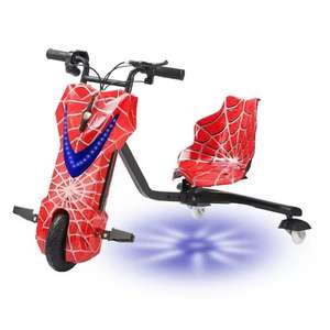 Karting électrique à 3 roues pour enfants, tricycle de drift sûr, jouet d'extérieur, similaire à un chariot électrique, en caoutchouc durable - Product Image 6