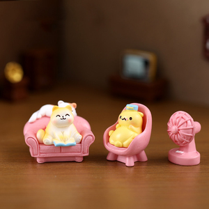Mini figurines de chat en résine mignonnes, miniatures, ornements de bureau, petits animaux, chatons, décorations de paysage de la vie quotidienne, accessoires de bricolage - Product Image 5