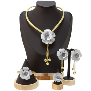 MEIZI Jewelry il più nuovo Set di gioielli con collana placcata in oro Dubai costumi per banchetti di nozze - Product Image 2