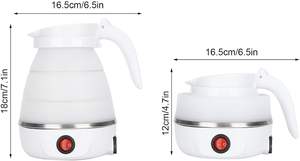 Bouilloire électrique sans fil en silicone, anti-fuite, pliable, portable, capacité de 0,6 L, arrêt automatique, ébullition rapide - Product Image 2
