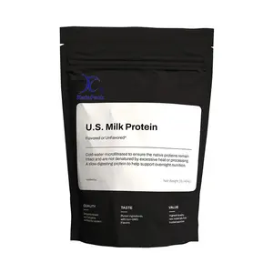 Stand Up folyo fermuarlı çanta Whey Protein ambalaj poşetleri süt tozu soya tozu un susam tohumları düz dipli çanta